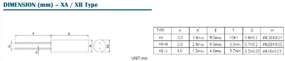 XA晶振,32.768KHz晶振,8.0*3.0mm圆柱晶振