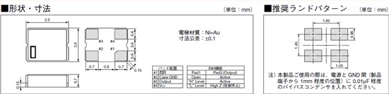 KC2520M晶振,超小型石英晶体谐振器,2520金属壳石英晶振