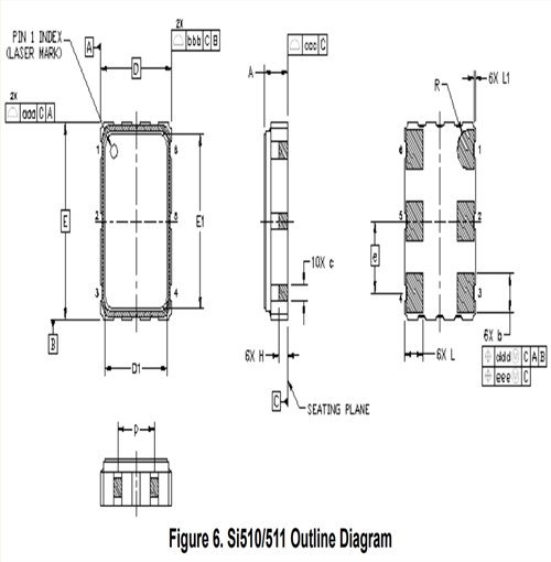 思佳讯有源晶振,510KBA125M000BAGR,6G路由器晶振,Si510差分振荡器