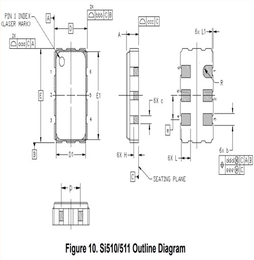 Skyworks差分振荡器-Si511有源晶振-511ACA156M250CAG-6GWIFI晶振