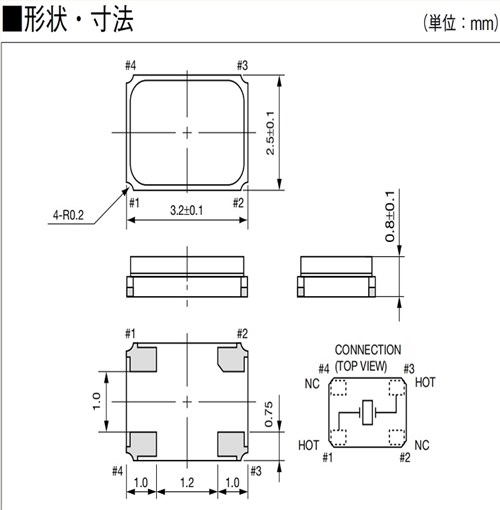 CX3225GB智能家电晶振,Kyocera无源晶体,CX3225GB25000P0HPQZ1