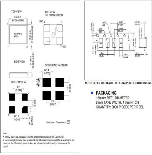 RH100-48.000-18-F-3030-TR,48MHz,Raltron蓝牙晶振,3225mm谐振器