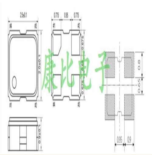 ECS-2033-073-AU,2520贴片晶振,ECS宽温晶振